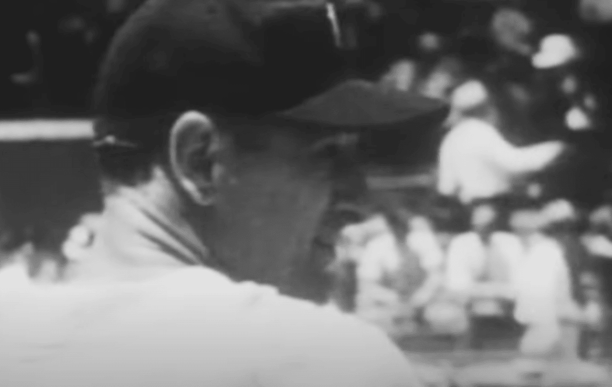 Image of Lou Gehrig, highlighting his legacy in "Yankees' Mount Rushmore."